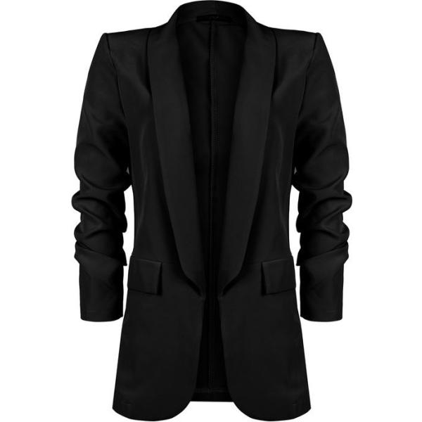 blazer Melitea nero tinta unita