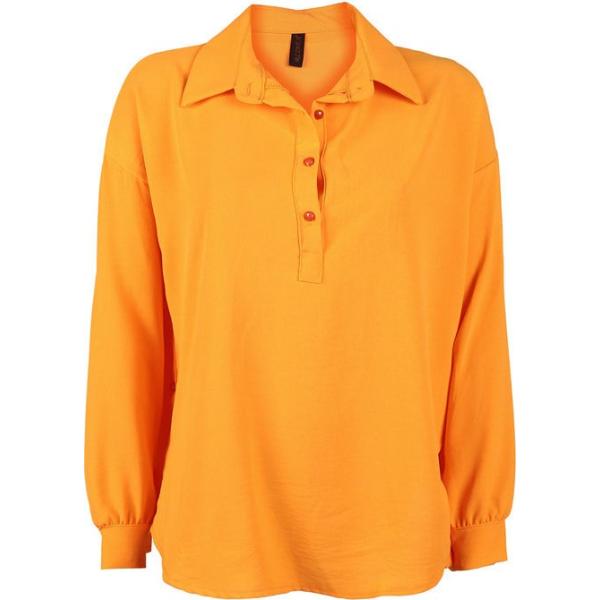 bluse Rlinea arancione tinta unita