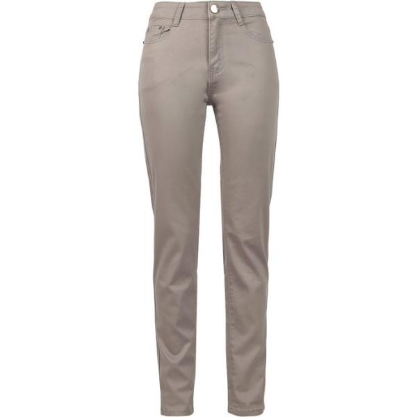 pantaloni Max & Liu marrone tinta unita