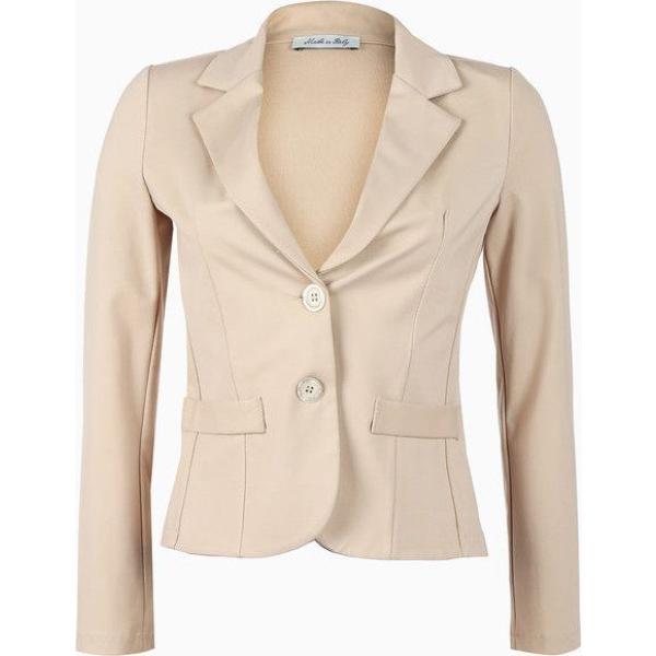 blazer Made In Italy marrone tinta unita