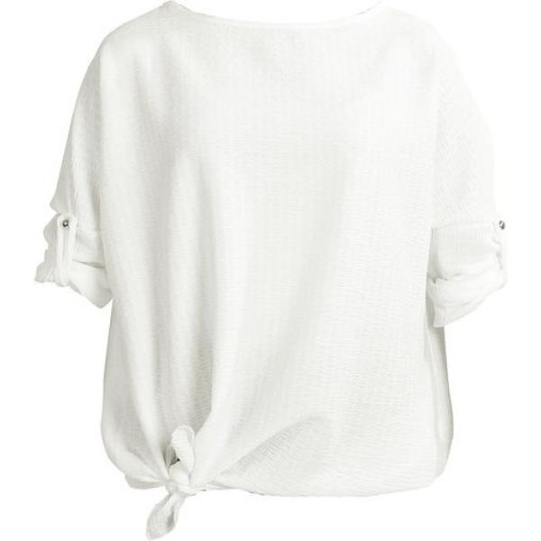 bluse My Style bianco tinta unita