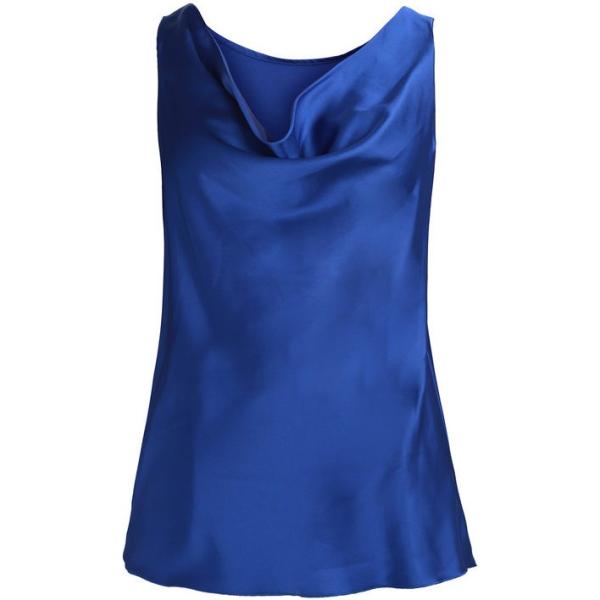 top Solada blu tinta unita
