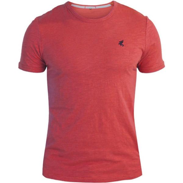 t-shirt Paul & Bridge rosso tinta unita