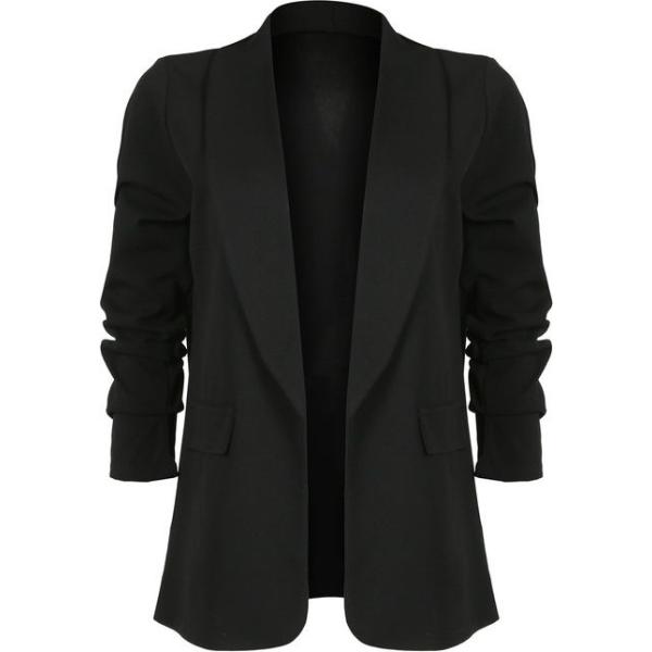 blazer Solada nero tinta unita