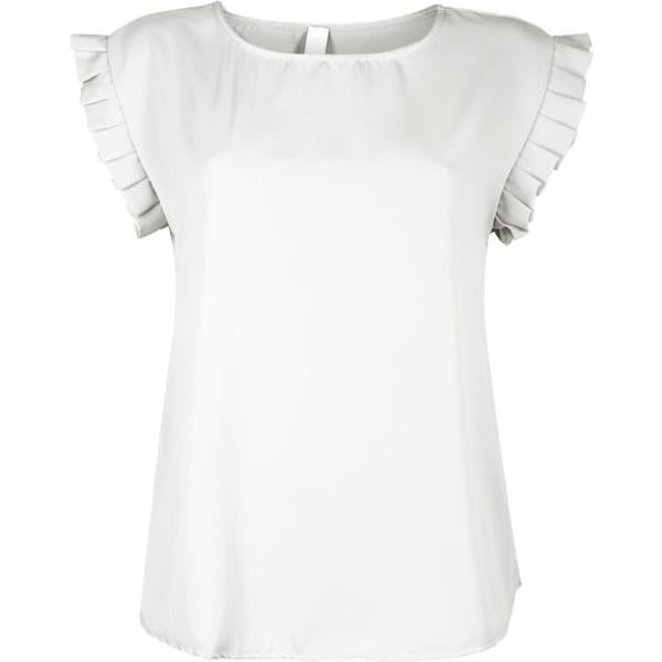 bluse Lamiar bianco tinta unita