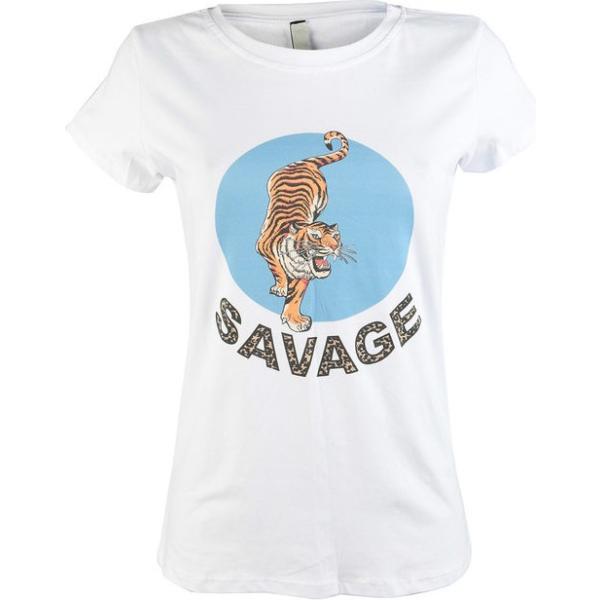 t-shirt Pink Black bianco con stampe
