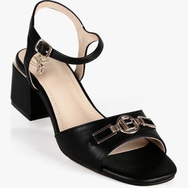 sandali in pelle Laura Biagiotti nero tinta unita