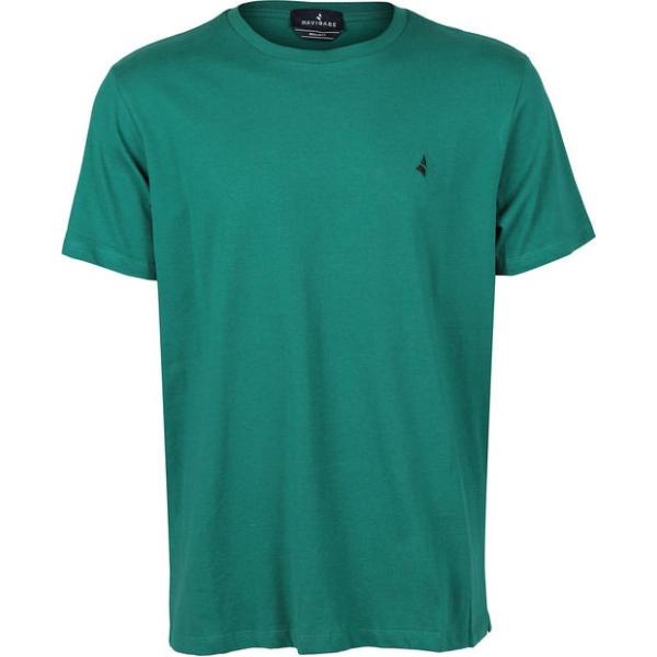 t-shirt Navigare verde tinta unita