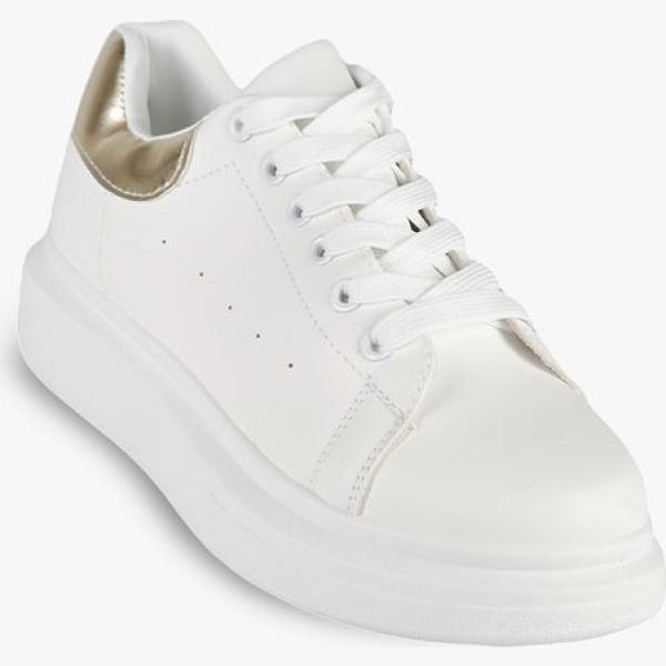 sneakers Mec Shopping bianco tinta unita