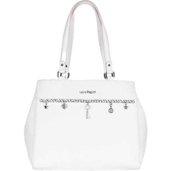 borse a spalla Laura Biagiotti bianco con stampe