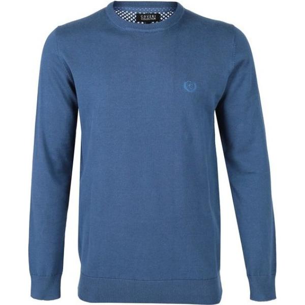 pullovers Coveri Collection blu tinta unita