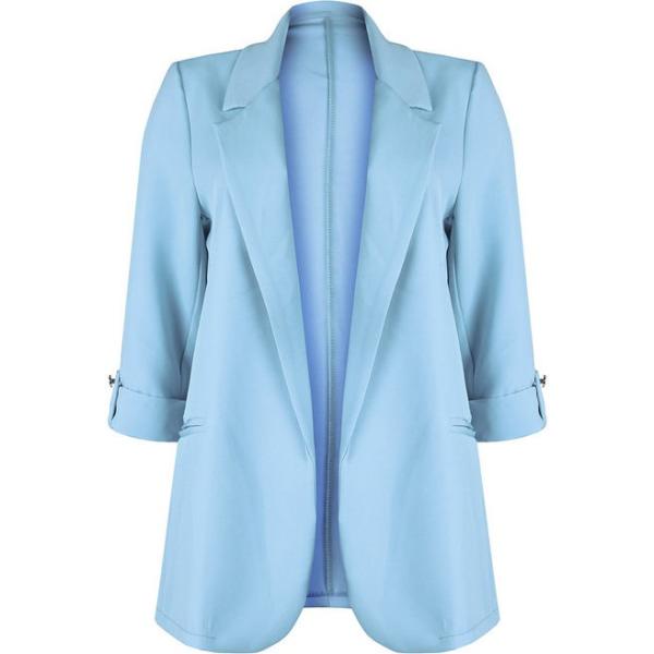 blazer Solada blu tinta unita
