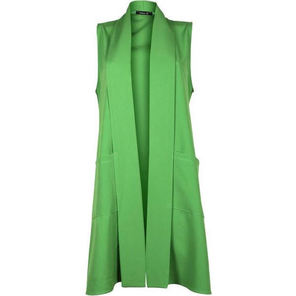 gilet Melitea verde tinta unita