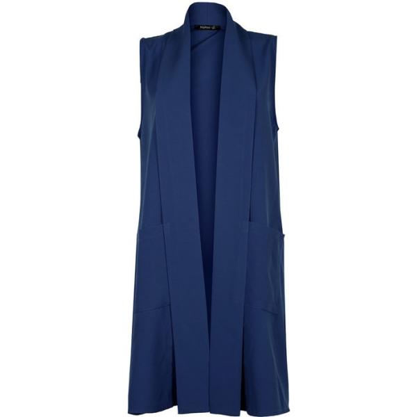 gilet Melitea blu tinta unita