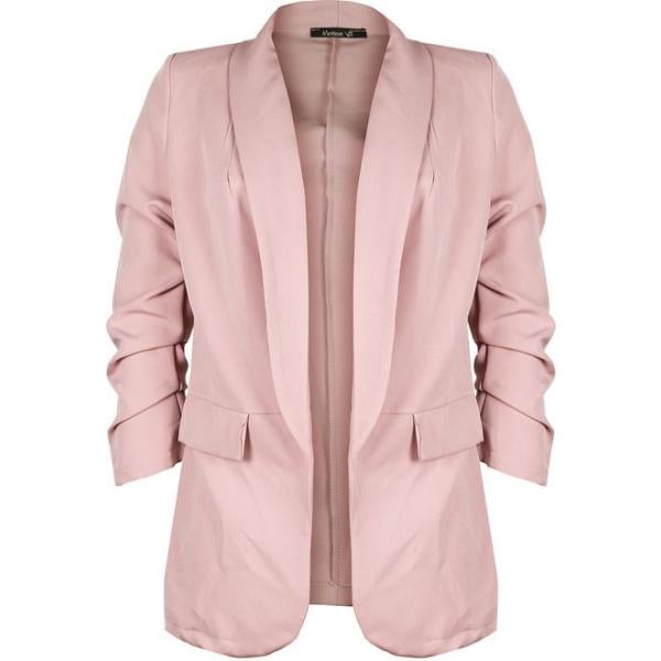 blazer Melitea rosa tinta unita