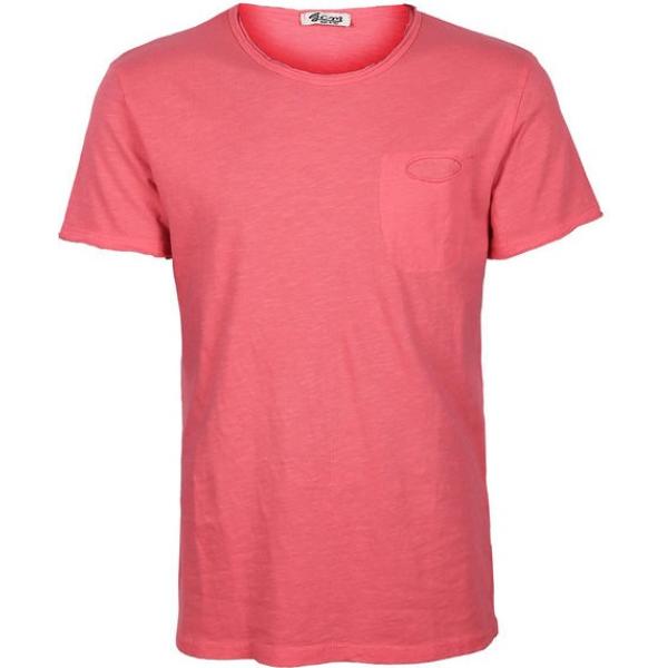 t-shirt Made In Italy rosa tinta unita