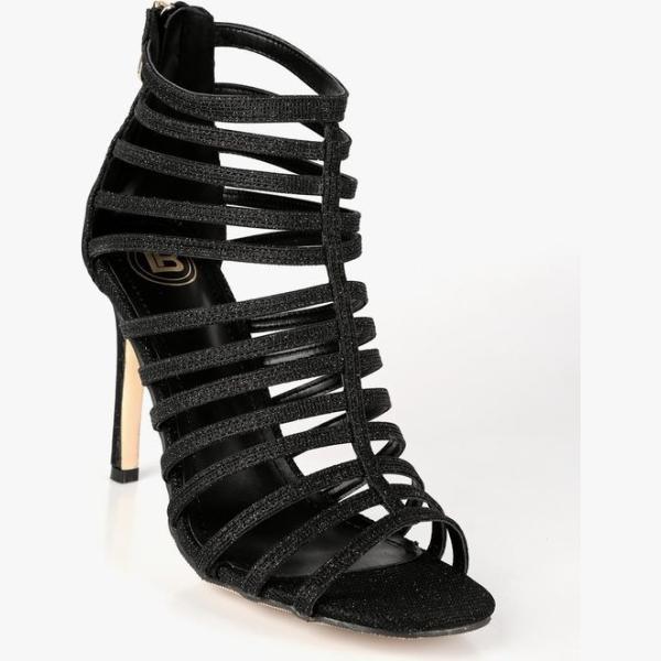sandali in pelle Laura Biagiotti nero tinta unita