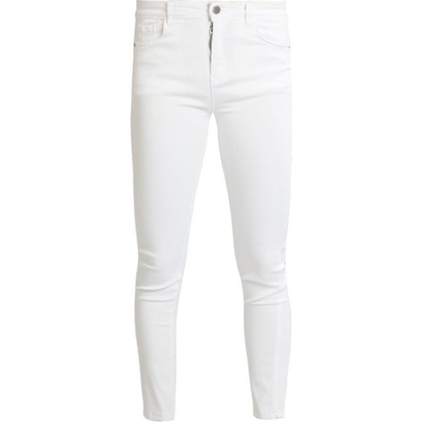 pantaloni Max & Liu bianco tinta unita