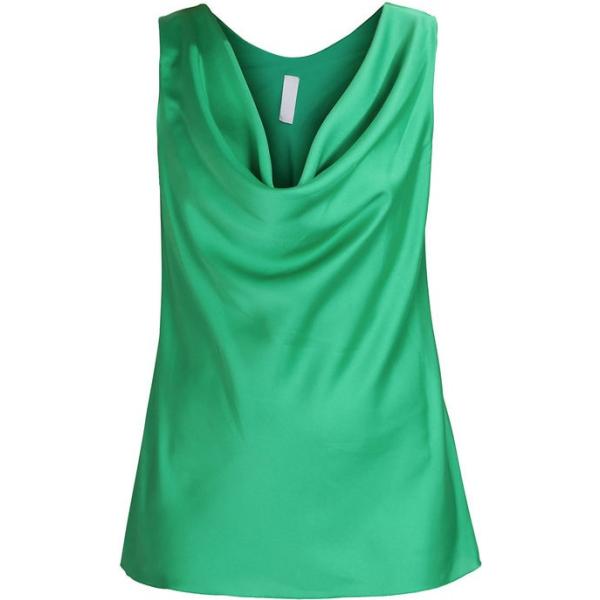 top Solada verde tinta unita