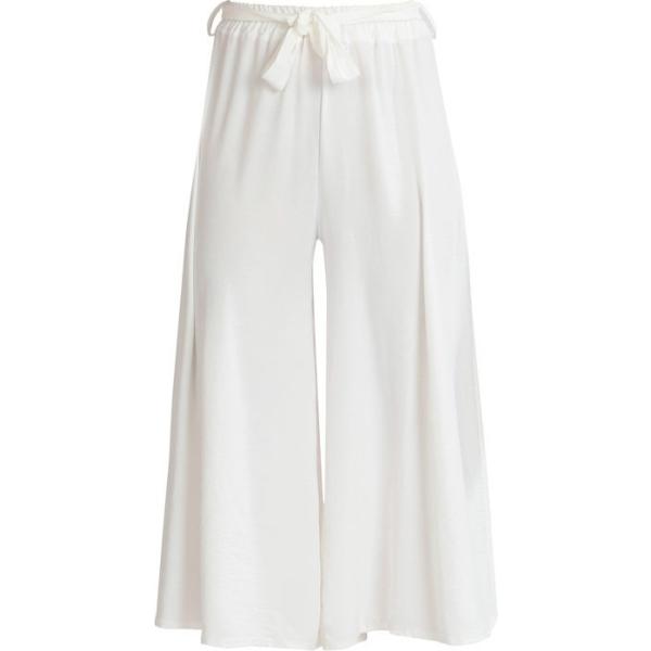 pantaloni culotte Solada bianco tinta unita