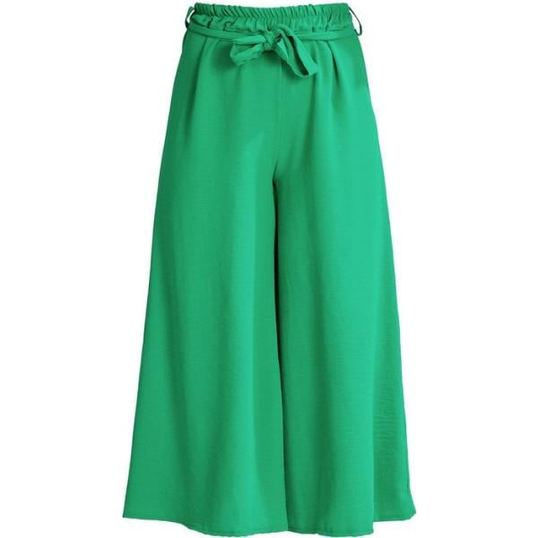 pantaloni culotte Solada verde tinta unita