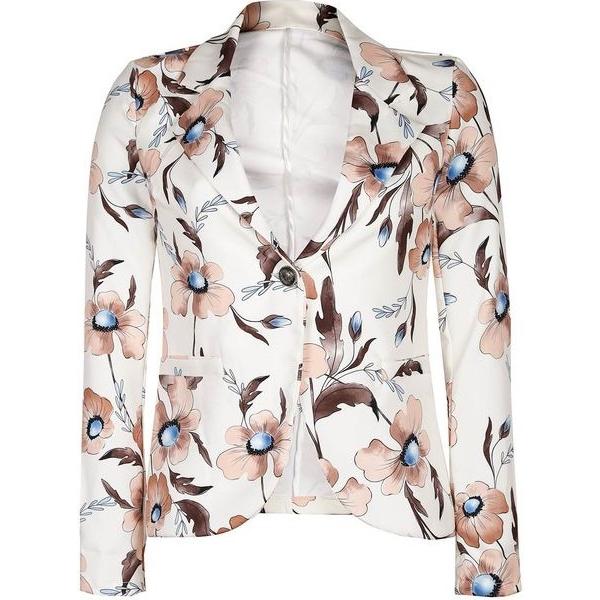 blazer Daystar bianco con stampe