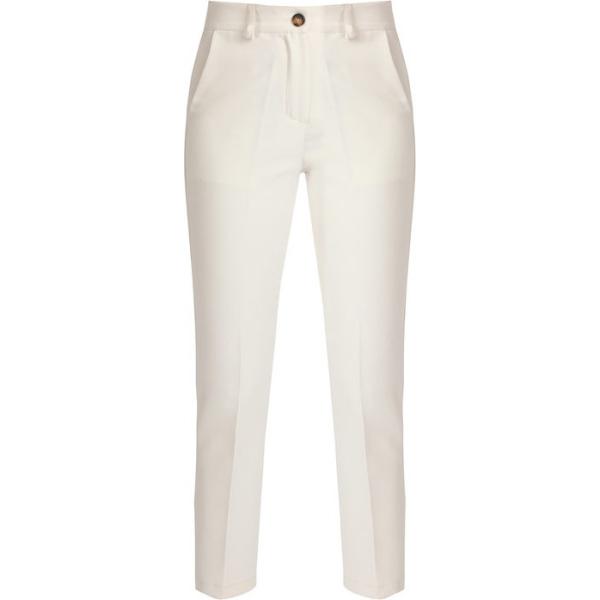 pantaloni Melitea bianco tinta unita