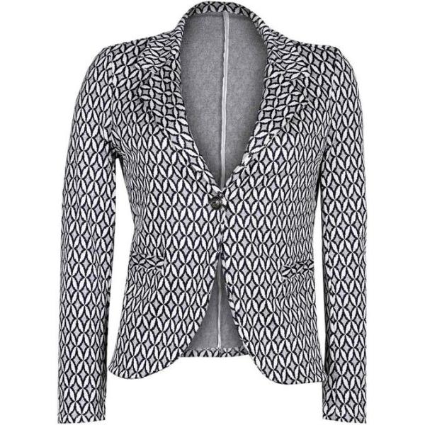 blazer Daystar grigio con stampe