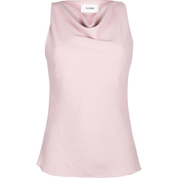 top Floria rosa tinta unita
