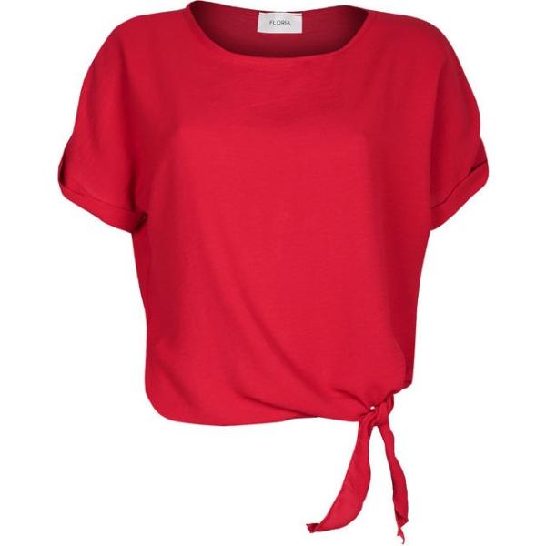 bluse Floria rosso tinta unita