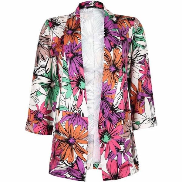 blazer Melitea multicolore con stampe