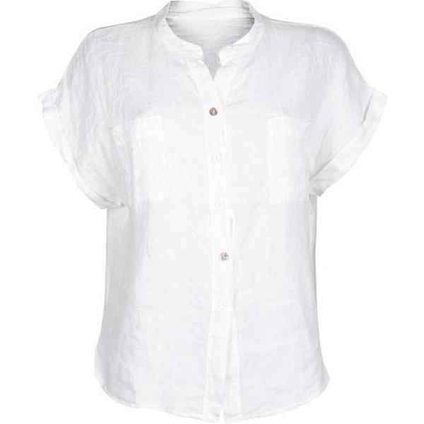 camicie a manica corta Solada bianco tinta unita