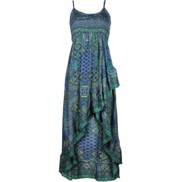 vestiti asimmetrici Bohoo Fashion blu con stampe