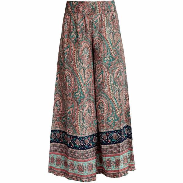 pantaloni Bohoo Fashion marrone con stampe