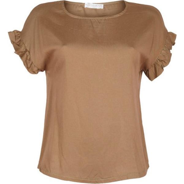 bluse Coolples marrone tinta unita