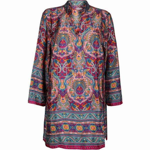 vestiti Bohoo Fashion viola con stampe