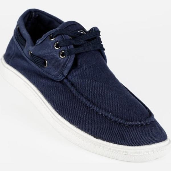scarpe stringate Canguro blu tinta unita