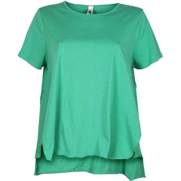 t-shirt Wendy Trendy verde tinta unita
