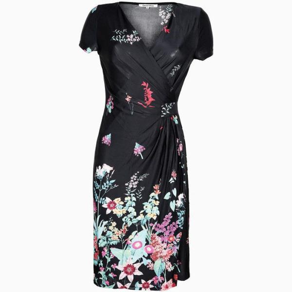 vestiti a tubino Sweet Miss nero a fiori