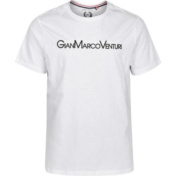 t-shirt Gian Marco Venturi bianco tinta unita