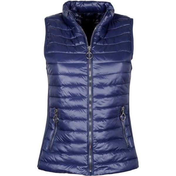 gilet Solada blu tinta unita