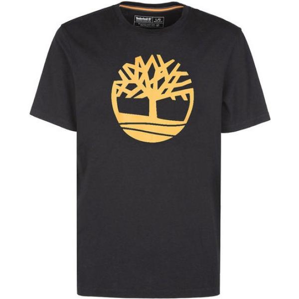 t-shirt Timberland nero con stampe