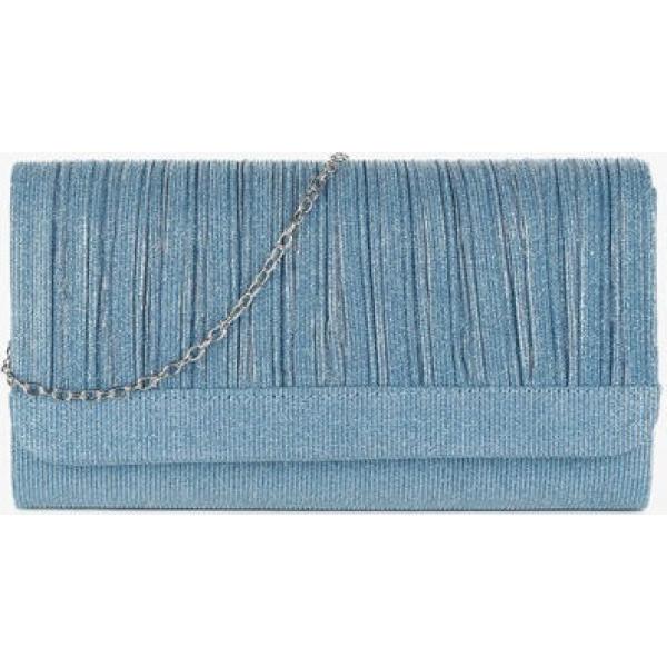 pochette Solada blu tinta unita