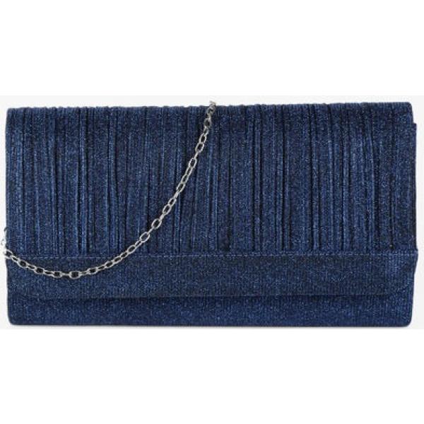 pochette Solada blu tinta unita