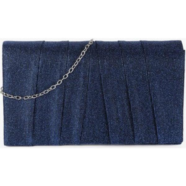 pochette Solada blu tinta unita