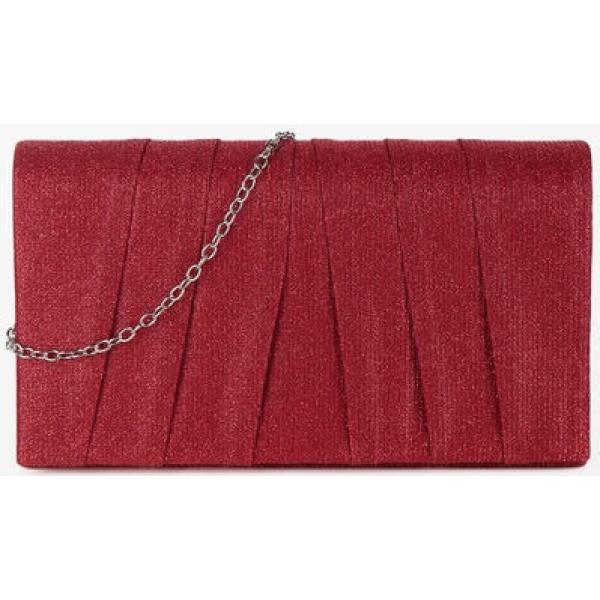 pochette Solada rosso tinta unita