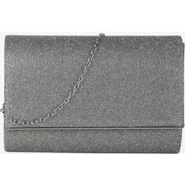 pochette Solada grigio tinta unita