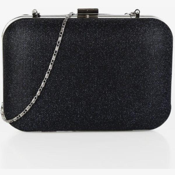 pochette Solada nero tinta unita