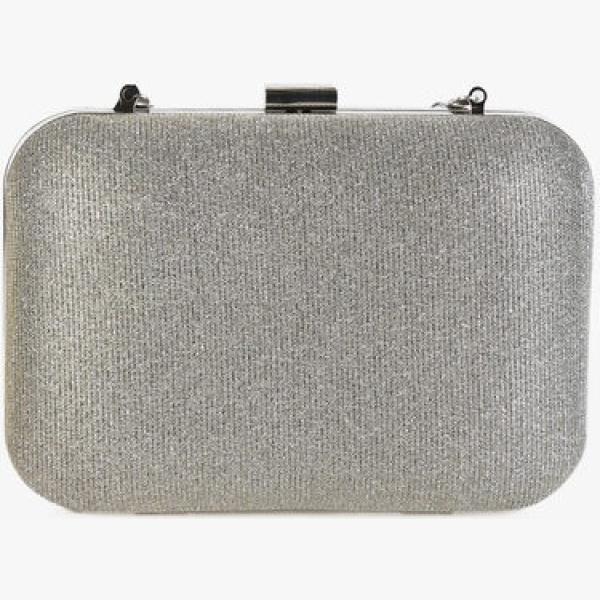 pochette Solada grigio tinta unita