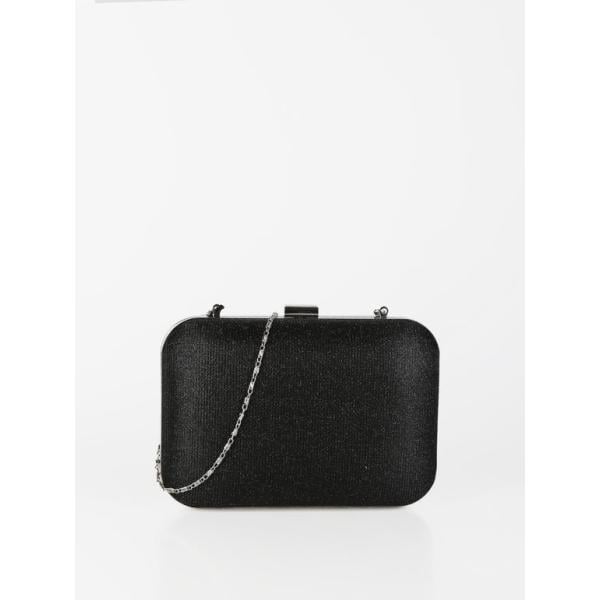 pochette Solada nero tinta unita